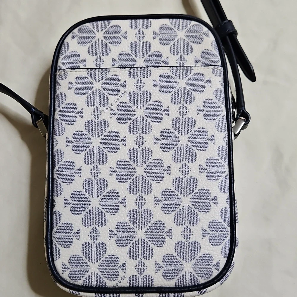 Kate Spade Navy Logo Pattern Crossbody Bag